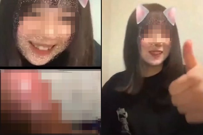 ネカマにチンチン凸られたインスタライブの女の子、消し方が分らず終始ガン見ってしまうwww